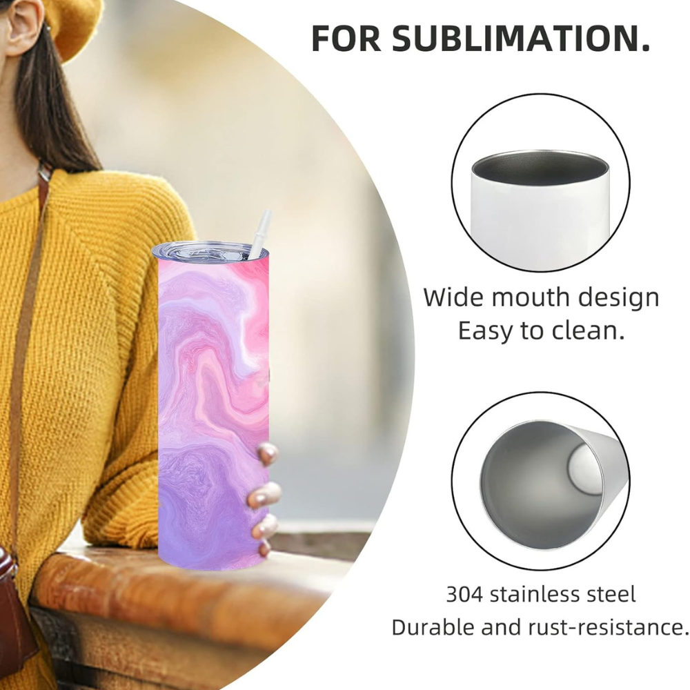 Sublimation 20oz Straight Skinny Tumbler
