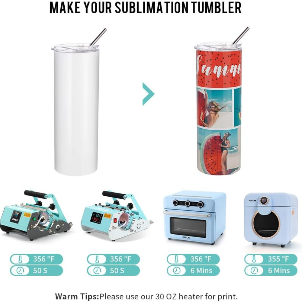 Sublimation 20oz Straight Skinny Tumbler