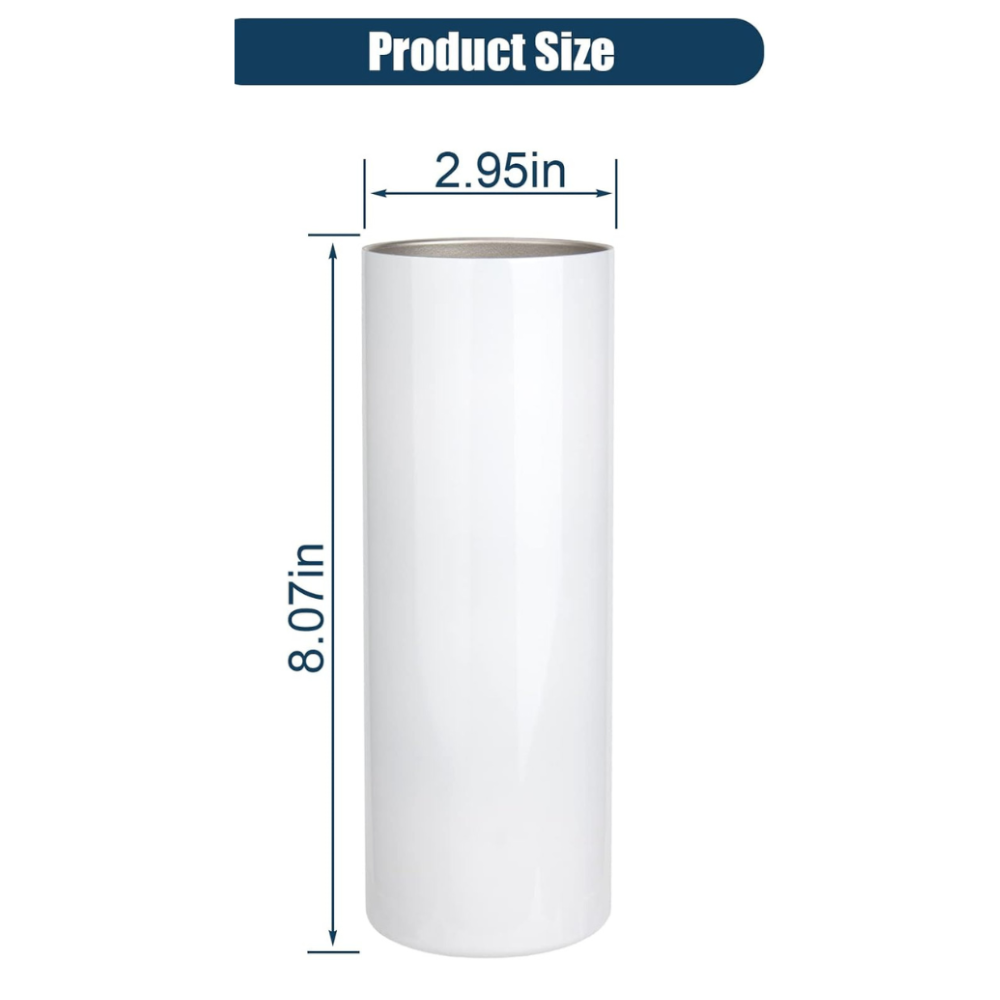 Sublimation 20oz Straight Skinny Tumbler