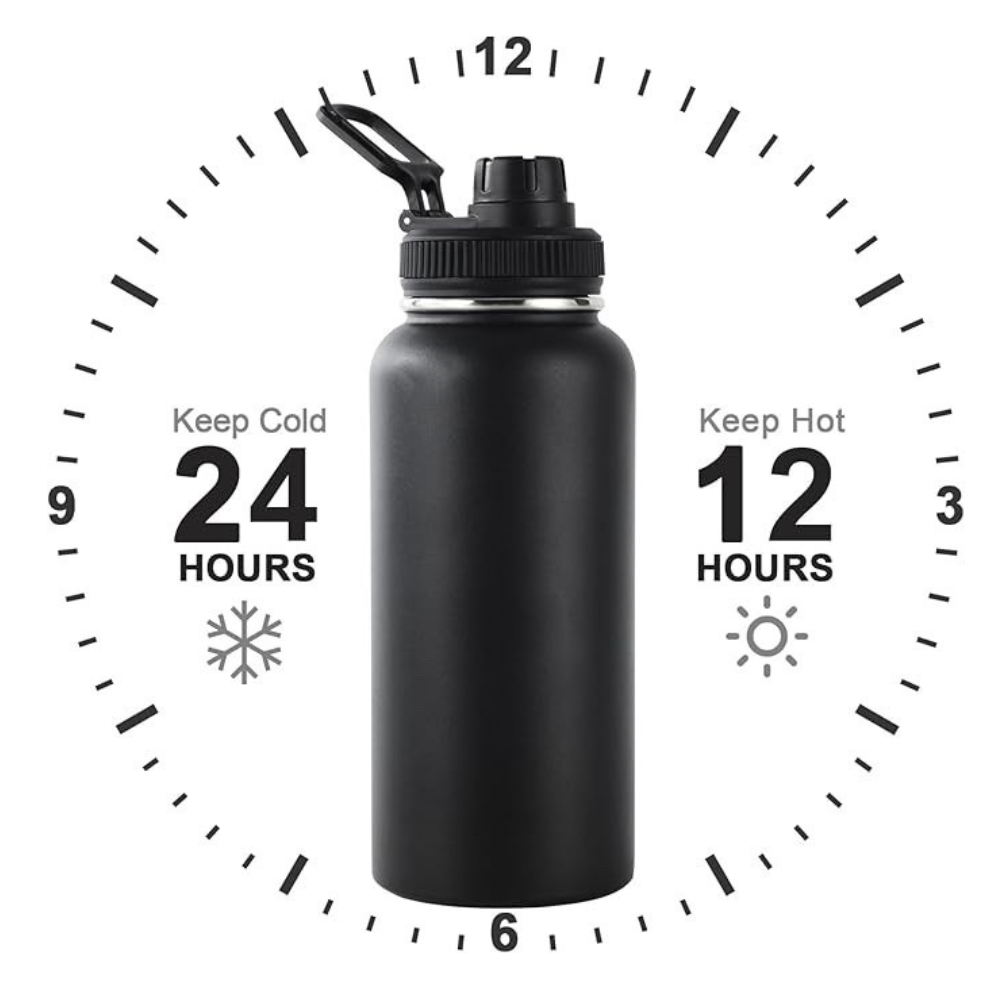 32oz Stainless Steel Insulated Sports Water Bottle