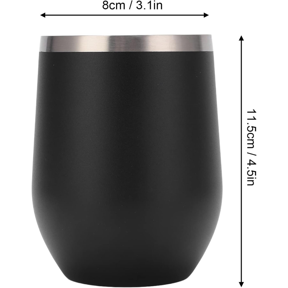 12oz Egg Shaped Stainless Steel Insulated Tumbler Mug